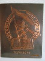 Plaquette 100 jaar Koninklijke Nederlandse Millitaire Bond., Verzamelen, Ophalen, Landmacht, Nederland, Embleem of Badge