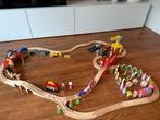 Houten Treinbaan met Accessoires, Ophalen of Verzenden, Gebruikt, Jongen of Meisje