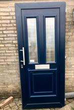 Hoogwaardige kunststof voordeur met kozijn en dorpel, Doe-het-zelf en Verbouw, Ophalen, Gebruikt, 80 tot 100 cm, Buitendeur