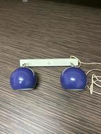 Hala Bollamp Duo Paars - Jaren 70 Design, Huis en Inrichting, Lampen | Wandlampen, Ophalen of Verzenden, Gebruikt, Metaal