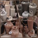 Stoere, landelijke kruiken, potten, vazen, decoratie, Steen, Overige kleuren, Nieuw, Ophalen of Verzenden