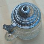 Vintage Glazen Bierpul Met Deksel, Ophalen