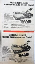 3 vintage advertentie reclame Saab autos 1975-98 93, Auto's, Ophalen