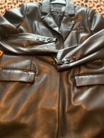 Nikkie leren blazer gevoerd, Kleding | Dames, Jasjes, Kostuums en Pakken, Verzenden, Zwart, Maat 42/44 (L), Nieuw