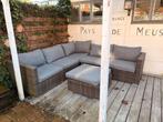 Tuinset met gebruikerssporen - nog prima!, Ophalen, 5 zitplaatsen, Gebruikt, Wicker
