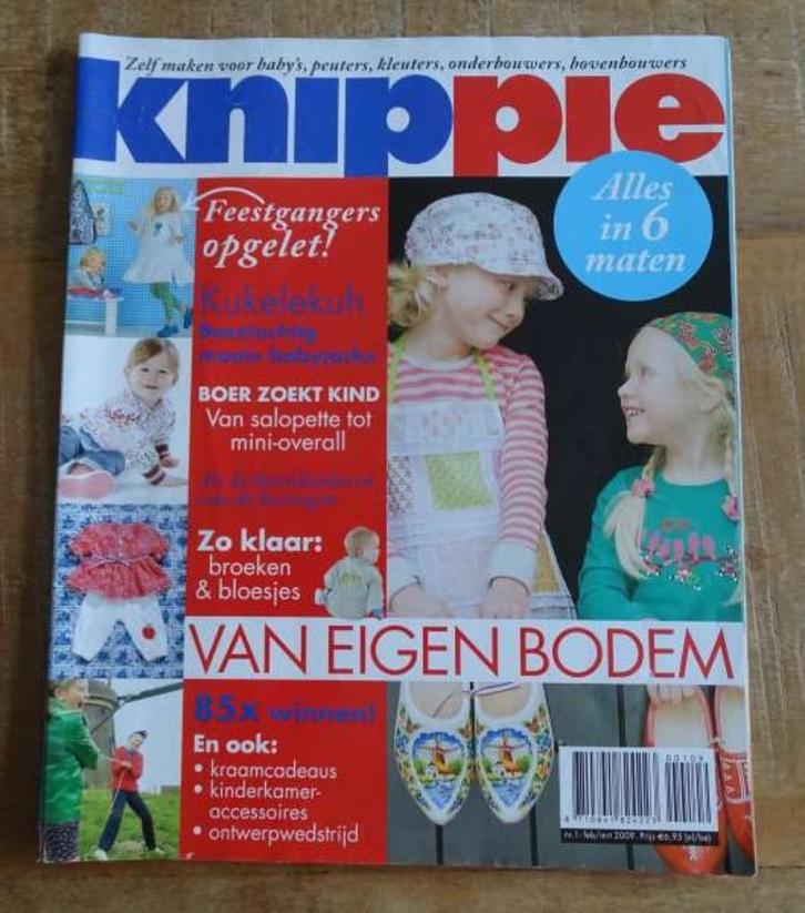 Knippie nummer 1 februari maart 2009, ook baby, Hobby en Vrije tijd, Kledingpatronen, Zo goed als nieuw, Kind, Knippie, Verzenden