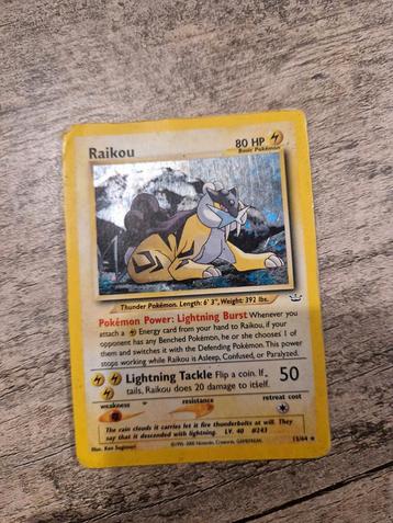 Zeldzame Pokémon Kaart - Raikou 13/64 beschikbaar voor biedingen