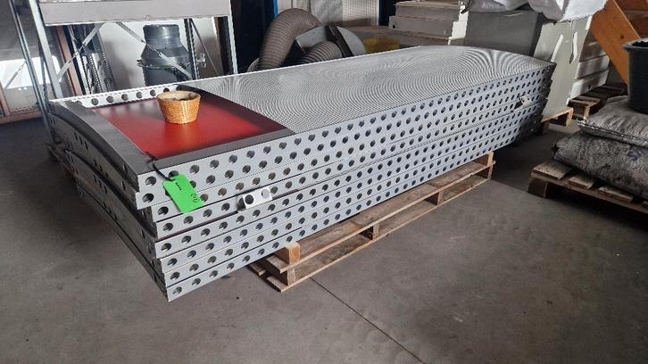 Scheidingswand systeemwand van aluminium ( 113 ), Doe-het-zelf en Verbouw, Glas en Ramen, Gebruikt, Gevelraam of Ruit, 160 cm of meer