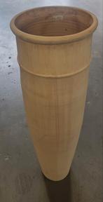 Grote licht terra vaas/pot 106cm hoog, Ophalen, Overige kleuren, Aardewerk of Porselein, Zo goed als nieuw