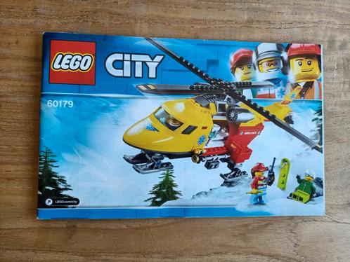 Lego City: ambulance helicopter 5-12 jaar (nr. 60179), Kinderen en Baby's, Speelgoed | Duplo en Lego, Zo goed als nieuw, Lego
