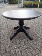 Zwarte bolpoot eet tafel doorsnee 100 cma, Antiek en Kunst, Antiek | Meubels | Tafels, Ophalen