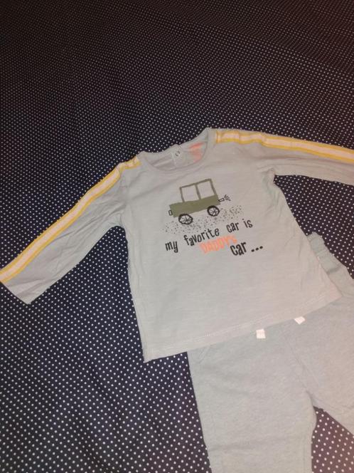 80 SETJE HEMA "My favorite car is DADDY's car", Kinderen en Baby's, Babykleding | Maat 80, Gebruikt, Jongetje of Meisje, Setje