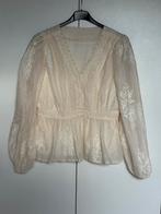 Top Creme Bloemen, Kleding | Dames, Jassen | Zomer, Maat 38/40 (M), Overige kleuren, Ophalen of Verzenden, Zo goed als nieuw