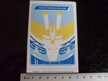 sticker oosterschelde stormvloedkering logo vintage beschikbaar voor biedingen