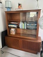 vintage retro houten boeken kast, Huis en Inrichting, Ophalen, Zo goed als nieuw, 25 tot 50 cm