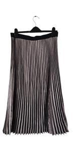 bruine plise rok van Nukus maat xs (171024), Kleding | Dames, Rokken, Verzenden, Maat 38/40 (M), Bruin, Knielengte