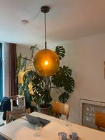 Hanglamp glas geel oranje, Huis en Inrichting, Lampen | Hanglampen, Ophalen, Space age italiaans, Minder dan 50 cm, Glas