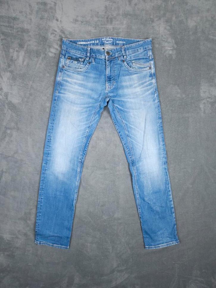 PME Legend Broek Commander 3.0 W33 L32 Relaxed Fit Blauw, Kleding | Heren, Spijkerbroeken en Jeans, Zo goed als nieuw, W33 - W34 (confectie 48/50)