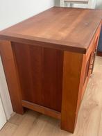 Houten dressoir / tv-meubel – warme kleur – 95 x 55 cm, Ophalen, Gebruikt, 50 tot 100 cm, Met klep(pen)