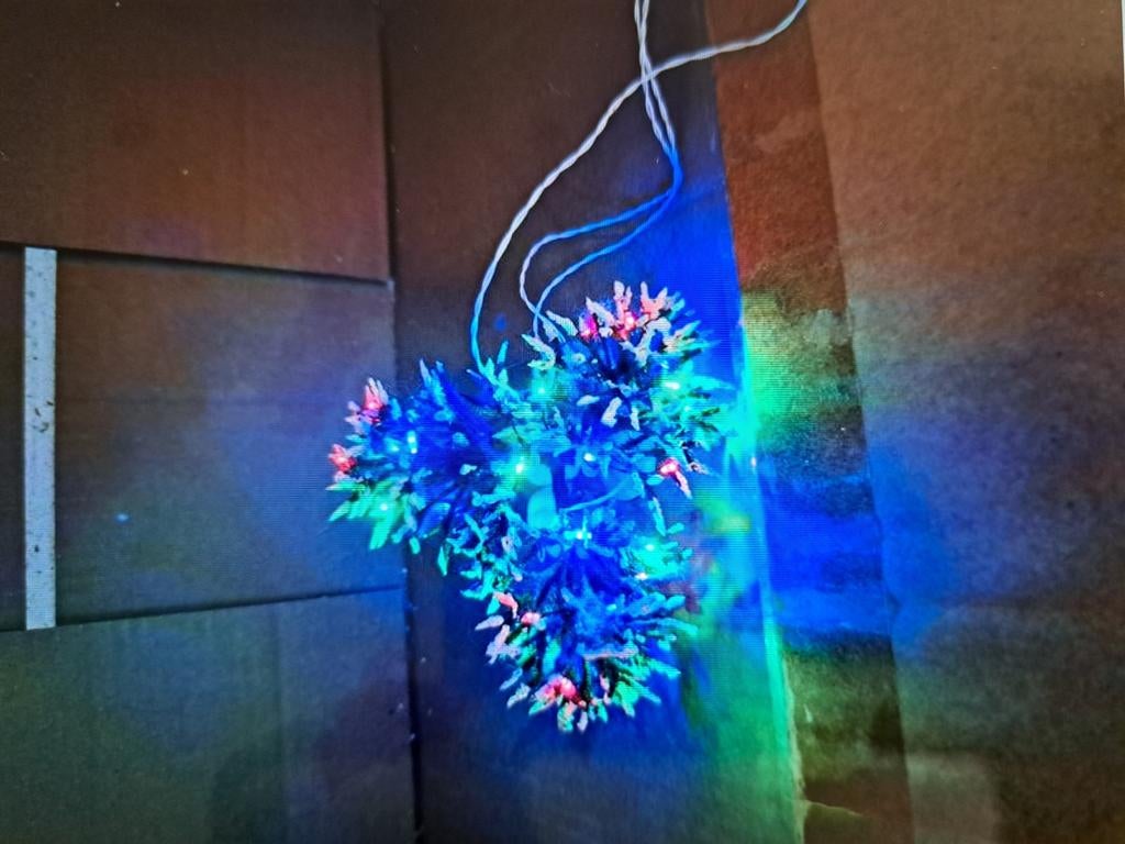 Kerstdorp bomen met gekleurd licht Luville 3v, Diversen, Kerst, Ophalen of Verzenden, Gebruikt