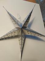 Zilverkleurige papieren kerstster, Diversen, Ophalen of Verzenden, Zo goed als nieuw