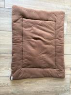 Zacht bruin boxkleed Meyco, Kinderen en Baby's, Ophalen of Verzenden, Gebruikt, Rechthoekig, Boxkleed