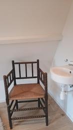 Vintage stoel Bobbin rieten zitting, Antiek en Kunst, Ophalen