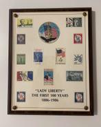 Lady Liberty 1886-1986 vintage plaquette postzegels, Postzegels en Munten, Ophalen of Verzenden, Postfris, Noord-Amerika