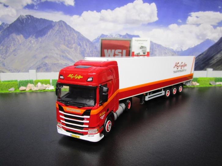 Wsi 02-2850 Scania R Highline CR20H, A.G. van Geffen Hedel, Hobby en Vrije tijd, Modelauto's | 1:50, Nieuw, Bus of Vrachtwagen