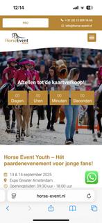 Horse event youth ticket 13 september, Eén persoon