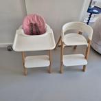 Kinderstoel Stokke Steps (2x) + Baby set + eetblad, Ophalen, Zo goed als nieuw, Meegroeistoel