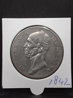 Rijksdaalder 1842 Koning Willem II, Zilver, Ophalen of Verzenden, Losse munt, 2½ gulden