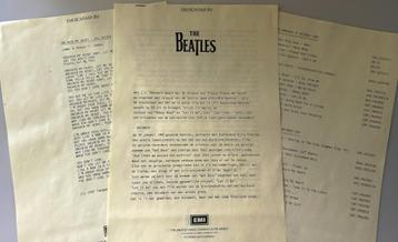 The Beatles - EMI Bovema persbericht beschikbaar voor biedingen