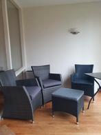 Antraciet tuinset,, Tuin en Terras, Tuinsets en Loungesets, Ophalen, Zo goed als nieuw