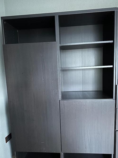 Besta kast donkerbruin Ikea, Huis en Inrichting, Kasten | Dressoirs, Gebruikt, 100 tot 150 cm, 25 tot 50 cm, Met deur(en), Ophalen