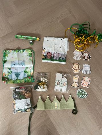 Jungle thema feest artikelen beschikbaar voor biedingen