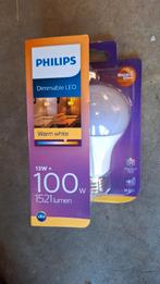 69x Philips Ledlamp Led Dimbaar! E27 Peer losse lamp., Led-lamp, ., 60 watt of meer, Nieuw