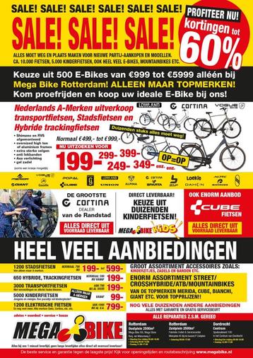 USED BIKES GEBRUIKTE FIETSEN KOM NAAR MEGA BIKE 500 STUKS beschikbaar voor biedingen