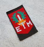 Mouwembleem 1ste Divisie DT (bruine achtergrond), Verzamelen, Militaria | Algemeen, Embleem of Badge, Nederland, Landmacht, Verzenden