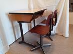 Vintage kinderbureau en stoeltjes, Kinderen en Baby's, Ophalen, Gebruikt, Tafel(s) en Stoel(en)