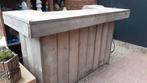 Mooie steigerhouten bar / buitenkeuken, Ophalen, Zo goed als nieuw, Houtskool, Vrijstaand