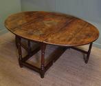 achttiende-eeuwse land eiken antieke Drop Leaf Gaten tafel, Ophalen of Verzenden