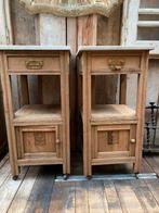 Twee landelijk Franse kastjes nachtkastjes, Ophalen, Gebruikt, Minder dan 45 cm