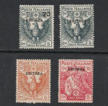 1916 ERITREA sserie-Rode Kruis 1e-WO Italiaanse-kolonie beschikbaar voor biedingen