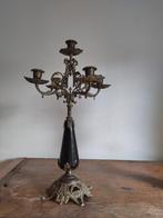 Antieke kandelaar met 5 armen, Ophalen of Verzenden, Koper of Brons