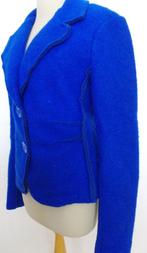 Mooi koningsblauw 70% wollen jasje/vest! L, Verzenden, Zo goed als nieuw, Maat 42/44 (L), Blauw