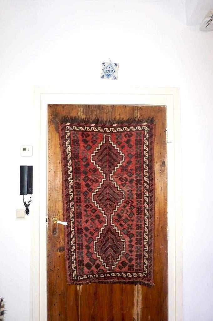 vintage Baluch tribale kleed * handgeknoopt wol * roze bruin, Ophalen of Verzenden