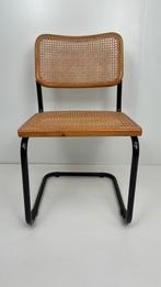 Vintage Cesca chair B32 Marcel Breuer stijl webbing zwart, Riet of Rotan, Vintage, Ophalen of Verzenden, Zo goed als nieuw