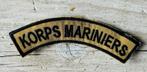 Korps Mariniers Schouder Embleem  Straatnaam Desert, Verzamelen, Embleem of Badge, Nederland, Marine, Verzenden