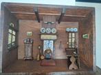 Miniatuur diorama Hollands huisje, Antiek en Kunst, Ophalen of Verzenden